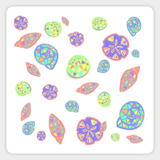 Colorful Sea Shells Sticker